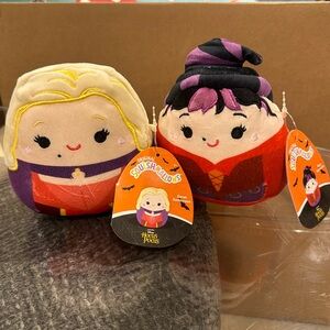 Squishmallow 5” Hocus Pocus Sanderson Sisters Mary & Sarah plush